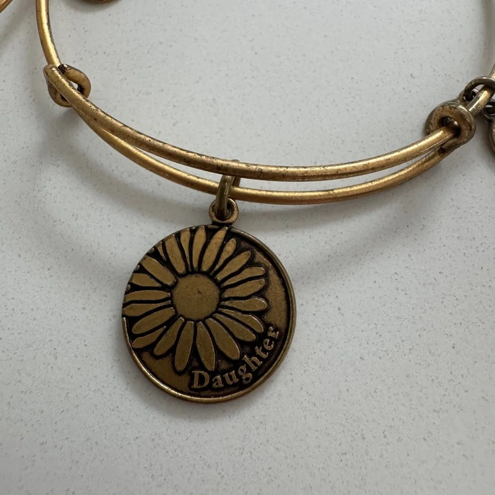 Alex & Ani Gold Charm Bracelet Set